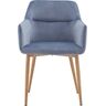 Купить Стул-кресло Rome голубой, светлое дерево, Цвет: голубой, фото 2