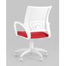 Купить Кресло оператора Topchairs ST-BASIC-W красное сиденье белая спинка, фото 6