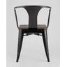 Купить Стул-кресло Tolix Arm Dark Wood черный, Цвет: черный, фото 6