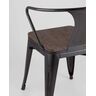 Купить Стул-кресло Tolix Arm Dark Wood черный, Цвет: черный, фото 8