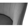 Купить Стул обеденный DOBRIN NAOMI (ЭМАЛЬ ЧЕРНЫЙ МУАР велюр Catania Stone) ткань серый/черный, фото 8