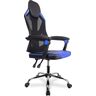 Купить Кресло игровое CLG-802 LXH синий, хром, Цвет: синий/черный/хром