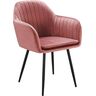 Купить Стул-кресло DC8174 пепельно-розовый, черный, Цвет: пепельно-розовый