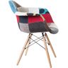 Купить Стул-кресло DAW пэчворк мультиколор, светлое дерево, Цвет: мультиколор/201, фото 4